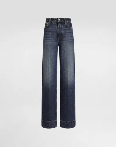 Dolce & Gabbana 5-pocket Denim Trousers In Multicolor