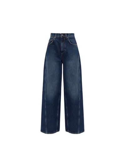 Dolce & Gabbana 5-pocket Denim Trousers In Multicolor