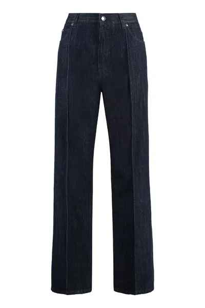 Dolce & Gabbana 5-pocket Straight-leg Jeans In Blue