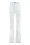 Dolce & Gabbana 5-pocket Straight-leg Jeans For Women In White