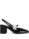 Dolce & Gabbana 60mm Crystal-embellished Slingback Pumps In Black