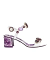 Dolce & Gabbana 60mm Keira Leather Sandals In Multi