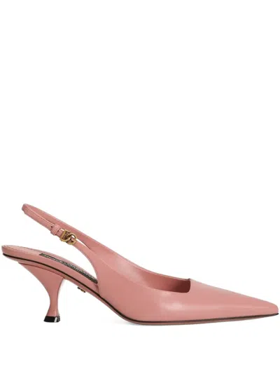 Dolce & Gabbana 60mm Pointed Slingback Pumps In Pink