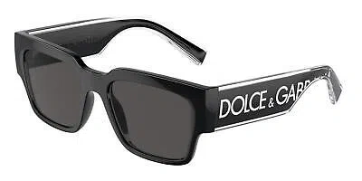 Pre-owned Dolce & Gabbana 6184 Sunglasses 501/87 Black 100% Authentic In Gray