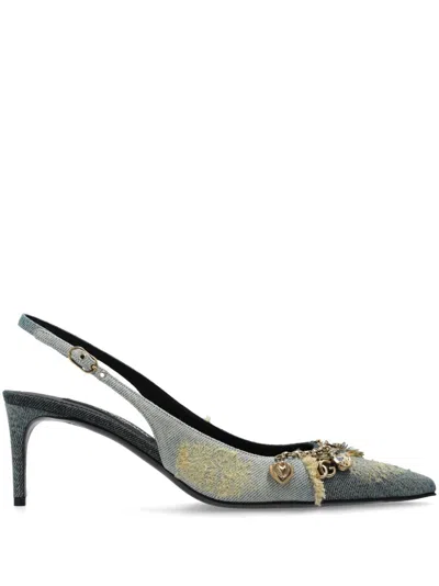 DOLCE & GABBANA 65MM EMBELLISHED PUMPS