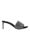 Dolce & Gabbana Keira 65 Rhinestone Embellished Mules In Black