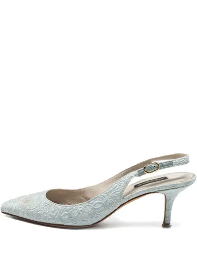 Pre-owned Dolce & Gabbana 70mm Slingback Pumps
