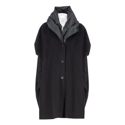 Pre-owned Dolce & Gabbana 80's Early Collections Iconic Double Lined Oversize Coat In Black