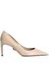 Dolce & Gabbana 80mm Pointed-toe Leather Pumps In Brown
