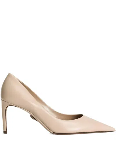 DOLCE & GABBANA DOLCE & GABBANA 80MM POINTED-TOE LEATHER PUMPS