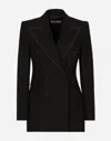 Dolce & Gabbana Black Wool Blazer In ブラック