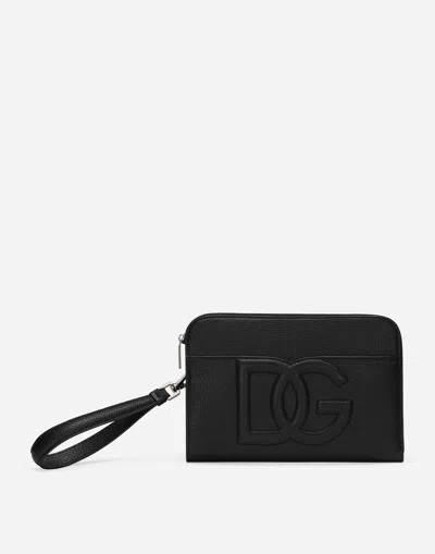 DOLCE & GABBANA MEDIUM DEERSKIN POUCH