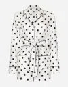 Dolce & Gabbana Polka-dot Long-sleeved Pajama Shirt In プリ