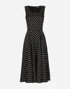 Dolce & Gabbana Polka-dot Midi Dress In プリ