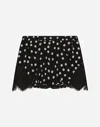Dolce & Gabbana Polka-dot Silk-blend Shorts In プリ
