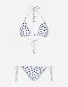 DOLCE & GABBANA POLKA-DOT TRIANGLE BIKINI