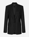 Dolce & Gabbana Wool Silk-lined Blazer In ブラック