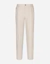 Dolce & Gabbana Pinstripe Linen Pants In マルチカラー