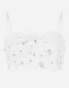 Dolce & Gabbana Hollow Bra In ホワイト