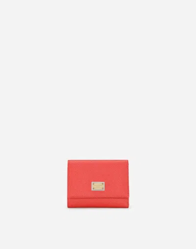 DOLCE & GABBANA FRENCH FLAP WALLET WITH TAG