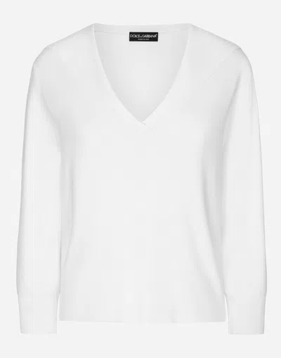 Dolce & Gabbana Sailor Collar Jumper In ホワイト