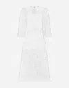 Dolce & Gabbana White Broderie Anglaise Dress In ホワイト