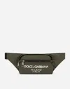 Dolce & Gabbana Logo-print Zip-fastening Belt Bag In グリーン