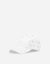 Dolce & Gabbana Cotton Embellished Floral Baseball Cap In ホワイト