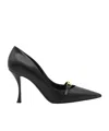 Dolce & Gabbana 90mm Leather Pointed-toe Pumps In Black