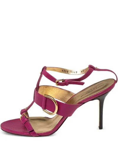 Pre-owned Dolce & Gabbana 90mm Leather Sandals
