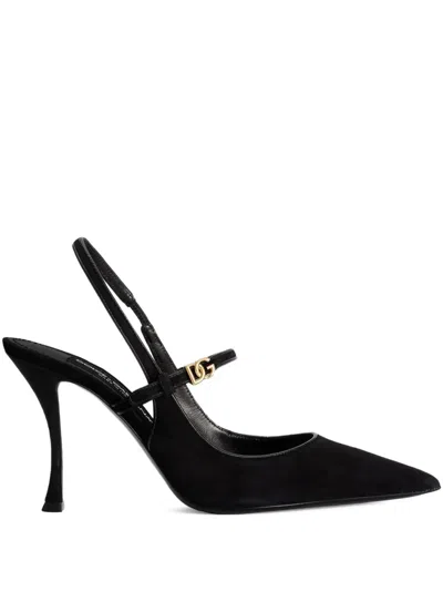 Dolce & Gabbana 90mm Slingback Pumps In Black