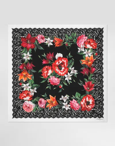 Dolce & Gabbana Floral-print Scarf