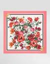 Dolce & Gabbana Printed Silk Foulard In Red