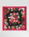 Dolce & Gabbana 90x90 Silk Twill Foulard In Multi
