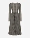 Dolce & Gabbana Check-pattern Dress In マルチカラー
