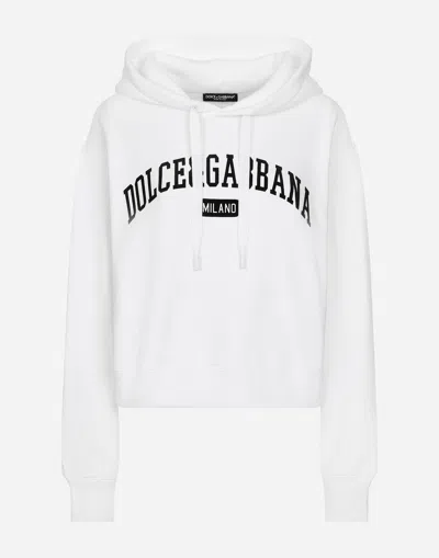 DOLCE & GABBANA COTTON JERSEY HOODIE