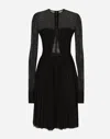 Dolce & Gabbana Long-sleeved Dress In ブラック