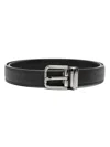 Dolce & Gabbana Leather Belt Adjustable Silver Hardware