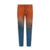 Dolce & Gabbana Multicolor Ombre Cotton Slim Fit Denim Jeans