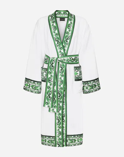 Dolce & Gabbana バスローブ コットンテリー In Green