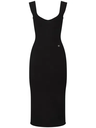 DOLCE & GABBANA DOLCE & GABBANA ABITO IN MAGLIA DI VISCOSA STRETCH