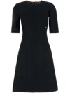 Dolce & Gabbana Black Brocade Dress In Black