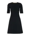 Dolce & Gabbana Black Brocade Dress In Black