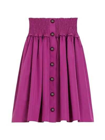 Dolce & Gabbana Kids' A-line Skirt In Purple