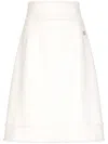 Dolce & Gabbana Tweed-rock In A-linie In White