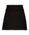 Dolce & Gabbana Black Wool Blend Miniskirt In Black