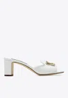 Dolce & Gabbana Abaya 60 Calf Leather Mules In White