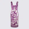 Dolce & Gabbana Scoop Neckline Fitted Silhouette Intricate Pattern In Multi