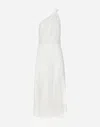 Dolce & Gabbana One-shoulder Lace Dress In White