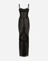 Dolce & Gabbana Semi-transparentes Bustierkleid In ブラック